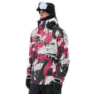 Men Winter Ski Jacket <b>Waterproof</b> Snowboard Jacket Warm <b>Padded</b> Wind Resistant Breathable Hooded Outdoor Sportswear Custom Private - Product Image 1