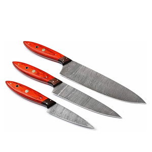 Damascus Style <b>Kitchen</b> Knife Set Elegant Chef Knife Collection For Smooth Cutting And Meal Preparation - Product Image 1