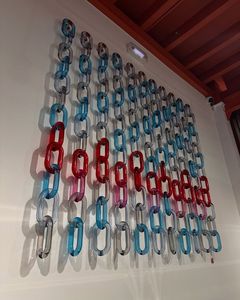 Bulk Resin Chain Oval Link Wall Mounted Decor Material Variety Color <b>Interior</b> Room Background Installation Ornament <b>Accessories</b> - Product Image 2