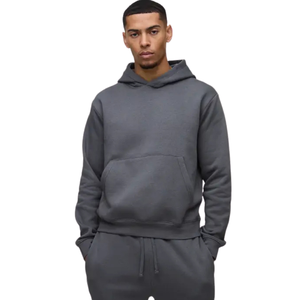 Sweat-shirt à capuche personnalisé pour homme, coupe ample, épaules tombantes, style lourd, poche kangourou, streetwear – Fabricant - Product Image 1