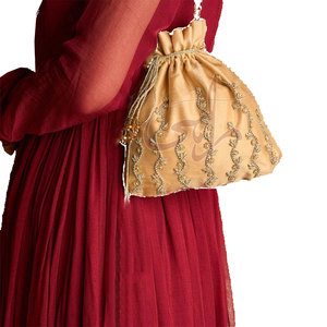 Bolsos de Mujer Impermeables Portátiles Hechos a Medida con Estilo Único, Color Sólido, Material Duradero, Forma de Potli, Capacidad de 1L, Tendencia de Moda, en Stock - Product Image 2