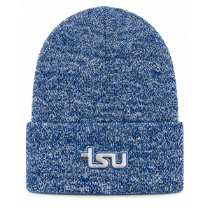 Gorro de Punto Personalizado con Bordado, Gorro de Invierno con Puño, Hilo Melange, Unisex, Gorro Cálido, Marca Privada OEM, Ropa Deportiva Urbana - Product Image 1
