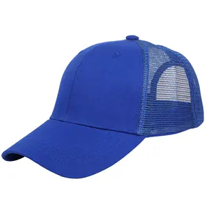 Gorras de Color Sólido al por Mayor, con Logotipo Bordado, para Deportes al Aire Libre, Protección Solar, 6 Paneles, Malla Trasera, Gorras Trucker - Product Image 3