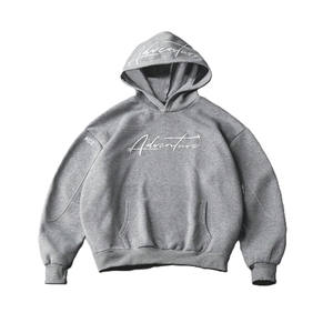 Heavyweight Cotton Fleece Hoodie for Men Pullover Streetwear Custom Logo Men’s Hoodies Blank High Quality Bulk Production - Product Image 4