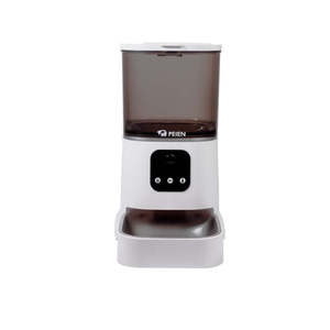 Práctico dispensador automático de alimentos para mascotas con cuencos y comederos de plástico para gatos y perros de Peien - Product Image 1