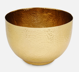 ชามเสิร์ฟอลูมิเนียมขัดเงาสีทองทำด้วยมือทองเหลืองขัดเงาขนาดใหญ่สำหรับตกแต่งบ้านงานหัตถกรรมโลหะ - Product Image 4