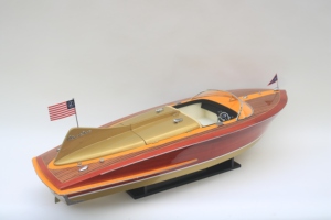 Modelo de Madera del Lancha Rápida Clásica Chris Craft Cobra, Réplica Vintage Hecha a Mano y Pulida, Artículo de Colección - Product Image 6