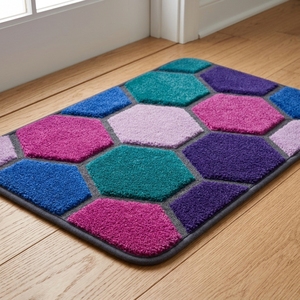 Tapis de bain moderne à séchage rapide et haute absorption, confectionné en tissu de qualité supérieure pour un confort doux et une construction durable. - Product Image 5