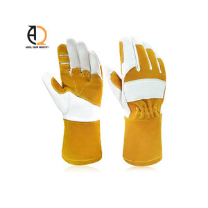 Gants de soudage en cuir résistants à la chaleur, gants de travail de protection - Product Image 4