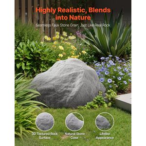 Copertura Leggera e Resistente alle Intemperie in Finta Roccia per Serbatoi Esterni, Texture Naturale Realistica, Copertura Artificiale per Pozzo - Product Image 2