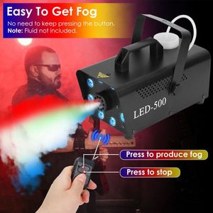 500W Colorful Smoke Machine with 8Pcs LEDs 5 Lighting Effects 3 Level Brightness 2000CFM Fog Machine Dry Ice Product Category - Product Image 4