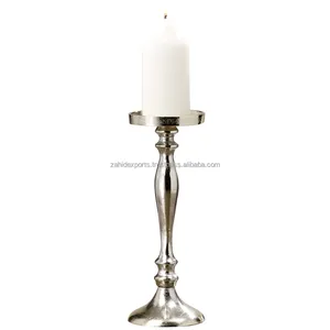 Portavelas de Metal con Aspecto de Bronce Antiguo para un Estilo Clásico, Elegante Farol de Madera con Vidrio Elegante para Decoración de Bodas y Mesas - Product Image 1