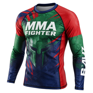 Camiseta de manga larga Rash Guard de tamaño y diseños personalizados para hombre, ropa deportiva con estampado por sublimación personalizado, camiseta Rash Guard cómoda. - Product Image 2
