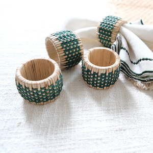 Natural Rattan Round Woven Napkin Rings Easter Napkin Rings Boho Napkins Holder for Elegant <b>Table</b> Decoration Wedding Decor - Product Image 1