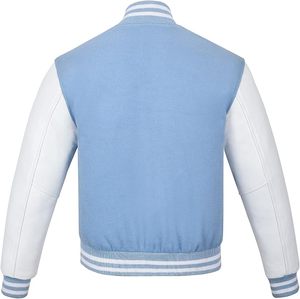 Varsity <b>Jacket</b> <b>Baseball</b> Letterman <b>Jacket</b>– Wool and Leather Premium Quality Unisex Basketball <b>Jacket</b> - Product Image 2