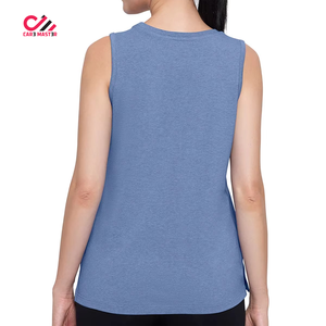 Cheap Price Custom Design Heat-Transfer Printing Lightweight Washed Active Wear Sports <b>Running</b> Women Girls <b>Singlets</b> - Product Image 2