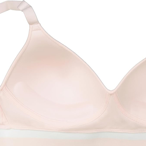 Sujetador deportivo negro con cuello en V y dobladillo a rayas, bralette de yoga de soporte bajo, top suave de ropa deportiva para mujer, ideal para Pilates - Product Image 5