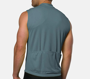 Maillot de Ciclismo Personalizado Unisex sin Mangas con Cremallera Completa, Transpirable, que Absorbe la Humedad, con Impresión por Sublimación, Opción de Equipo Personalizado - Product Image 2
