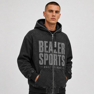 Hoodie Homme Streetwear Hip Hop Personnalisé Style Acid Wash Nouveautés 100% Coton Respirant - Product Image 6