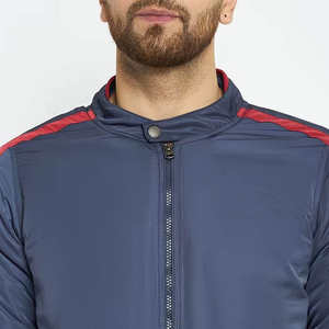 เสื้อแจ็คเก็ตบอมเบอร์ผู้ชายแบบซิปหน้า มีกระเป๋าข้าง ระบายอากาศได้ดี แห้งเร็ว เหมาะสำหรับฤดูหนาว สวมใส่สบายๆ หรือเล่นกีฬา ดีไซน์ปรับแต่งได้ - Product Image 6