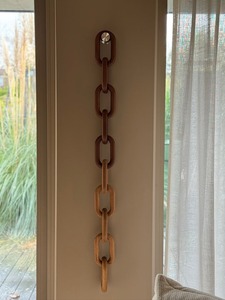 Chaîne murale décorative en résine époxy de designer, pièce d'art artisanale, chaîne décorative murale en résine, sculpture moderne - Product Image 4