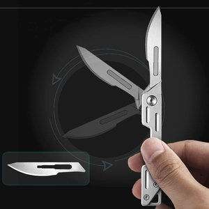 Lame de scalpel chirurgical stérilisée en acier inoxydable de haute qualité pour la médecine professionnelle, la clinique et la chirurgie générale - Product Image 4
