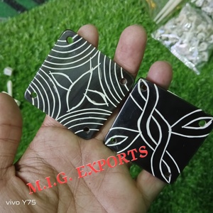 Buffalo Horn <b>Weaving</b> Cards/<b>Tablets</b> used in <b>tablet</b> (card) <b>weaving</b> to create intricate, narrow bands by controlling warp threads. - Product Image 6