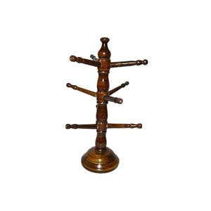 New Arrival Wholesale Handmade Metal Gold Glass Jewelry Box Unique <b>Tabletop</b> Jewelry <b>Storage</b> & Display Stand - Product Image 6