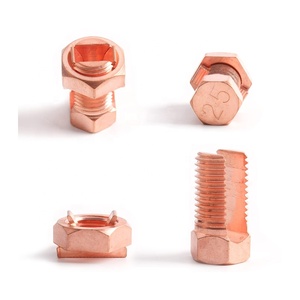 High Quality Electrical Copper Earth Grounding Connector Split <b>Bolt</b> Type Wire <b>Clamp</b> for Electrical Electronic Purpose - Product Image 5