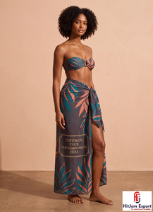 Fabricante de Sarongs Polinesios Personalizados, Pareo Hawaiano, Ropa de Playa, Ropa de Resort Tropical, Proveedor OEM ODM de Marca Privada - Product Image 4