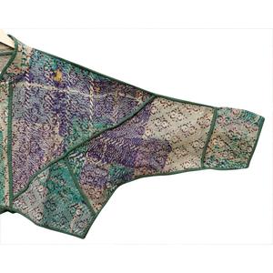Chaqueta Ecológica Acolchada para Mujer, Transpirable, de Secado Rápido, de Algodón Vintage Kantha, con Diseño de Patchwork y Cuello Mandarín - Product Image 5