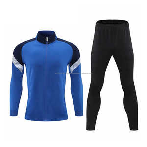 2024 แฟชั่นจ๊อกกิ้งสวมใส่สะท้อนแสงออกแบบใหม่โลโก้ที่กําหนดเองผ้าฝ้าย 100% คุณภาพสูงชุดฝึกซ้อมฟุตบอลสําหรับชาย - Product Image 6