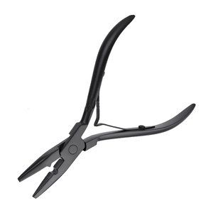 Pince professionnelle en acier inoxydable pour extensions de cheveux, outils pour extensions de cheveux à micro-anneaux, fabrication de précision - Product Image 2
