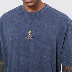 Camisetas Lisas al por Mayor, Estilo Vintage Desgastado, Lavado Ácido, con Logotipo Personalizado, Camisetas de Alta Calidad con Lavado Ácido - Product Image 4