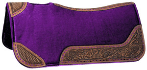 Tapis de selle en feutre de laine naturelle pour chevaux, tapis de selle western pour ranch, tapis d'équitation durable, fabricant exportateur en gros - Product Image 4