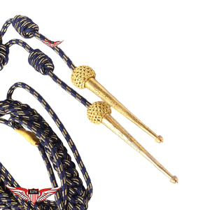 Aiguillette Personalizada Dorada y Negra, Cordón de Hombro Aiguillette Trenzado con Punta Metálica Dorada - Product Image 2