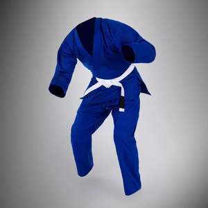 Kimono de Karate BJJ Azul Deportivo Daizha, Uniforme 100% Algodón, Duradero, Corte Regular, Unisex para Adultos, Ropa de Artes Marciales Ligera - Product Image 3