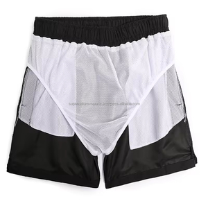 Pantalones cortos de tela de alta calidad para hombre, cómodos y suaves, para correr en la playa, informales, de lona tejida, 100% poliéster, personalizados, de talla grande, 4 colores - Product Image 6