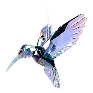 Adorno Navideño de Colibrí 3D en Acrílico Transparente, Azul Lago Real, Azul Borgoña, Azul Cielo Claro, Iridiscente - Product Image 1