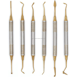 Ensemble de 6 instruments de restauration dentaire en composite, en acier inoxydable, manuel, certifié CE, OEM ODM, fournisseur en gros Medivolve - Product Image 6