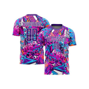 Uniforme de Fútbol Transpirable de Manga Corta para Adultos, 100% Poliéster, Personalizable con Nombres de Equipo y Jugadores, para Todas las Temporadas - Product Image 5