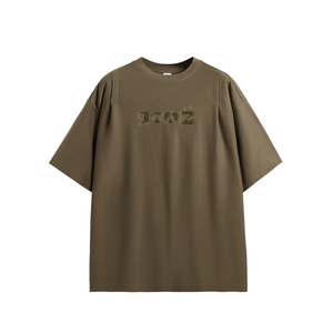เสื้อยืดผู้ชายแบรนด์ใหม่ล่าสุด ผ้าฝ้ายออร์แกนิค 100% พิมพ์ลายดิจิทัล ลายเรียบ ระบายอากาศได้ดี ทรงโอเวอร์ไซส์ - Product Image 1