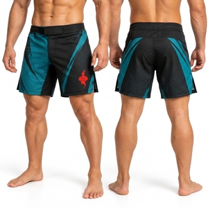 Shorts d'entraînement MMA pour hommes, tissu flexible, design ergonomique, vêtements de sport légers pour les séances de grappling et de kickboxing - Product Image 6