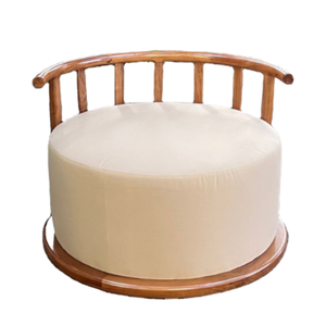 Canapé rond monoplace en teck massif très demandé, super confortable, pour l'ameublement extérieur et intérieur, fabriqué en Indonésie - Product Image 3