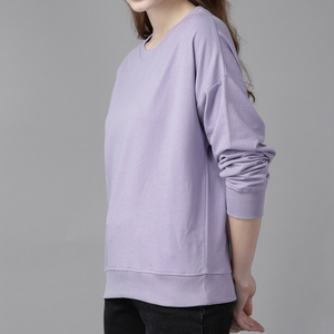 เสื้อสเวตเชิ้ตคอกลมโอเวอร์ไซส์แบบใหม่ปี 2026 ราคาขายส่ง ผลิตตามสั่งสำหรับผู้หญิง ผ้าฝ้าย 100% คุณภาพสูง ชุดฮู้ดดี้และกางเกงจ็อกเกอร์ - Product Image 3
