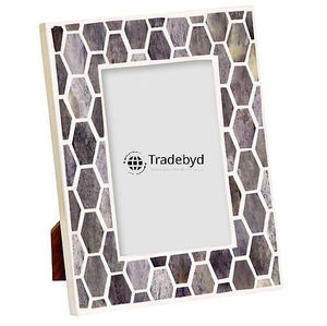 Marco de Fotos de Lujo Hecho a Mano con Incrustaciones de Hueso, Diseño Creativo, Acabado Brillante, Ligero y con Opción de Logotipo Personalizado por Tradebyd - Product Image 3