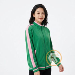 Tesoros Griegos Personalizados Alpha |   Chaqueta Varsity Bordada de Algodón Kapa, de Alta Calidad, Transpirable y de Secado Rápido para Mujer - Product Image 4