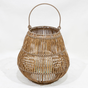 Artex Dong Thap Outdoor Indoor Poly <b>Rattan</b> Wicker Handmade Eco-Friendly <b>Lanterns</b> Home Decoration Hanging Candle <b>Lantern</b> Handle - Product Image 5