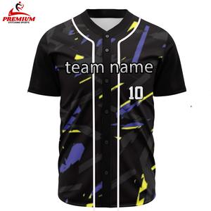 Camiseta estilo jersey de béisbol con bordado personalizado, jersey de béisbol OEM al por mayor con envío y entrega, hecho a medida - Product Image 6