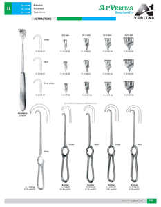 Ensemble d'instruments chirurgicaux réutilisables A-1 VERITAS Kocher Retractor 21,5 cm pour cliniques de chirurgie générale (vente en gros) |   ISO 13485 - Product Image 6